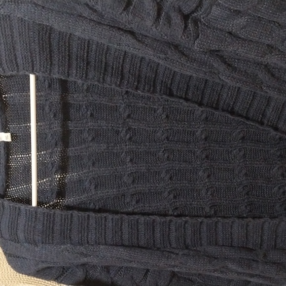 #318 MAXI CARDIGAN KNITTED SWEATER with POCKETS - Picture 5 of 6